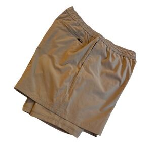 DSG‎ 5" 2 In 1 Agility Short Khaki Moisture Wicking UV 50 Zipper Pocket Men's SM
